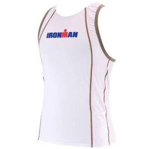 NEW TYR men's ironman multisport tank in white